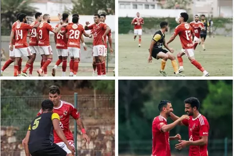 شريف القائد وسحر زيزو.. لقطات من ودية الأهلي والبنزرتي (صور)